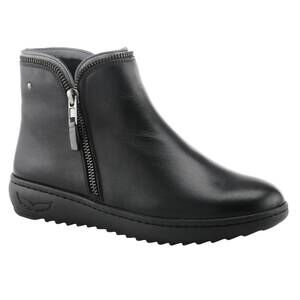 NEW SPRING STEP SHOES women's zip-it ankle bootie in black
